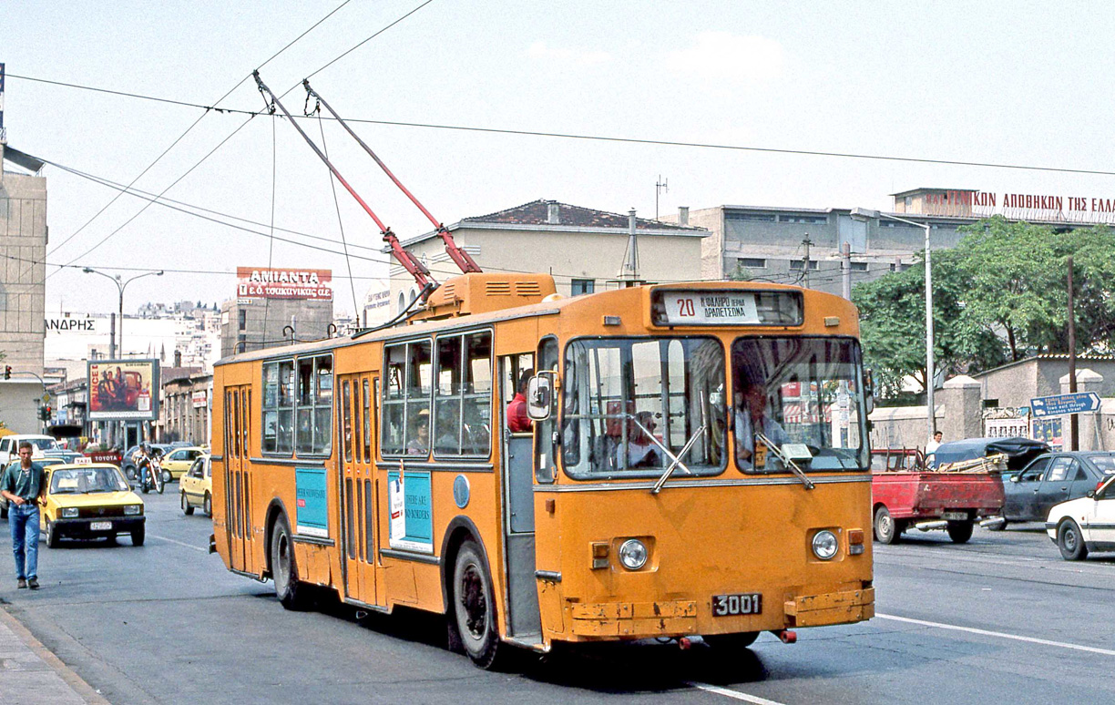 Athens, ZiU-682V # 3001; Athens — Trolleybuses — old photos