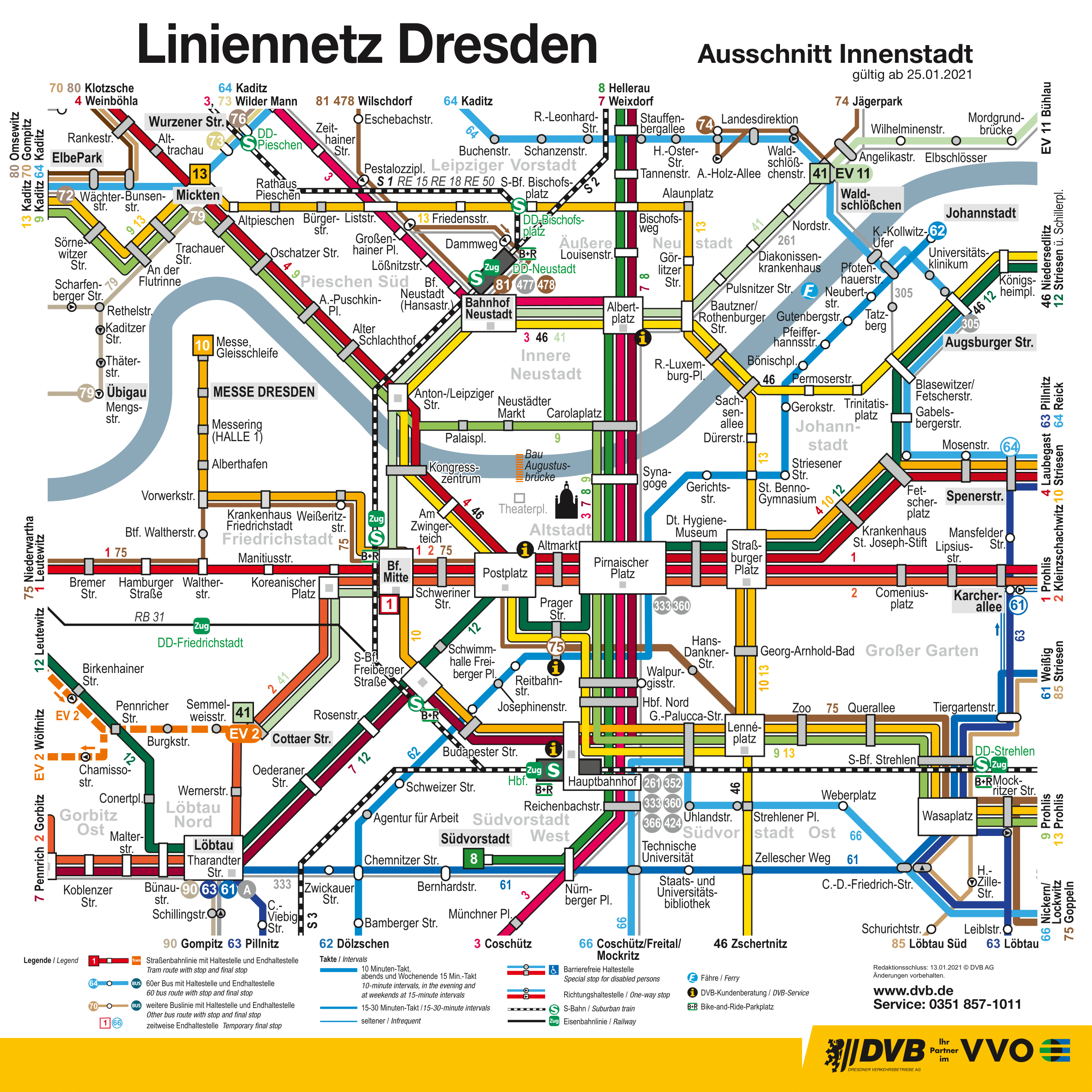 Дрезден — Схемы