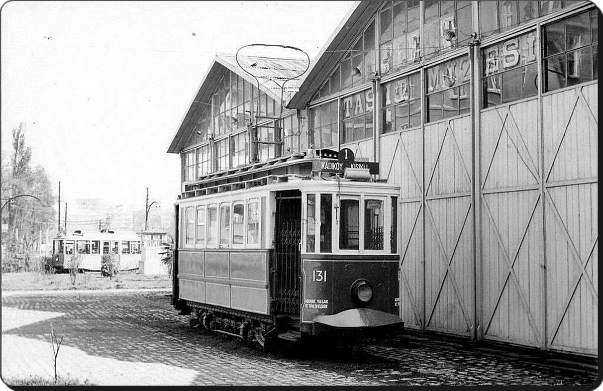 Istanbul, Franco-Belge 2-axle motor car Nr. 131; Istanbul — Historical photos — İETT tram and transport museum (1967-1981)