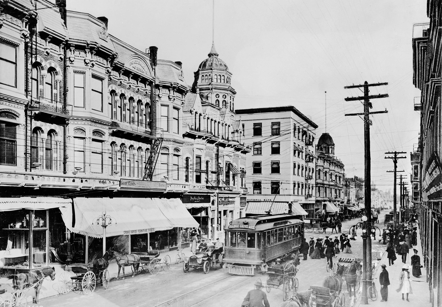 Los Angeles, St. Louis 4-axle motor car # 201