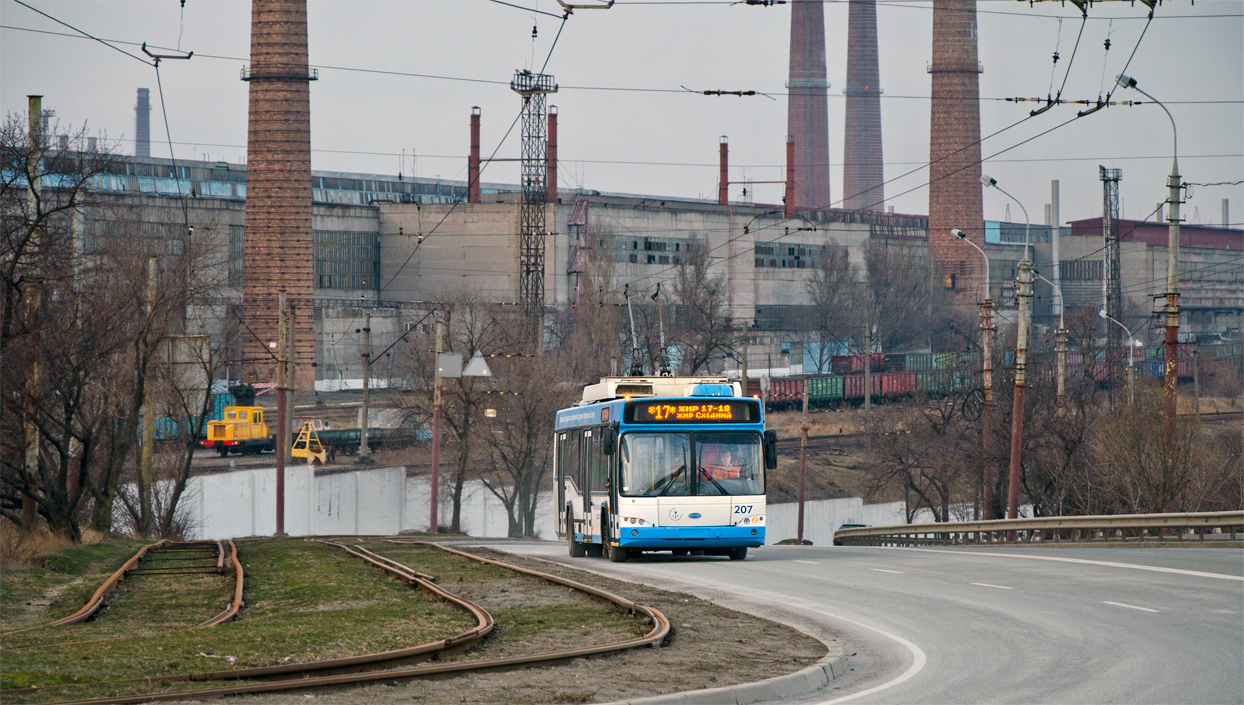 Mariupol, Dnipro T103 — 207; Mariupol — Tramway Lines and Infrastructure; Mariupol — Trolleybus lines and loops