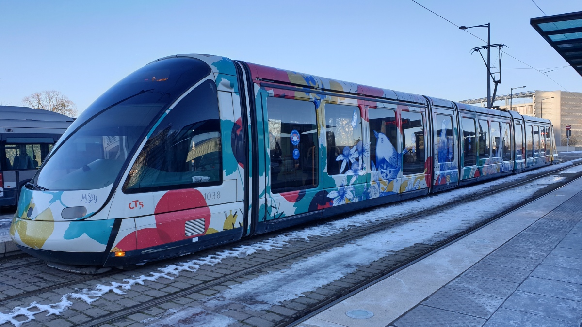 Strasbourg, Bombardier Eurotram (Flexity Outlook) № 1038