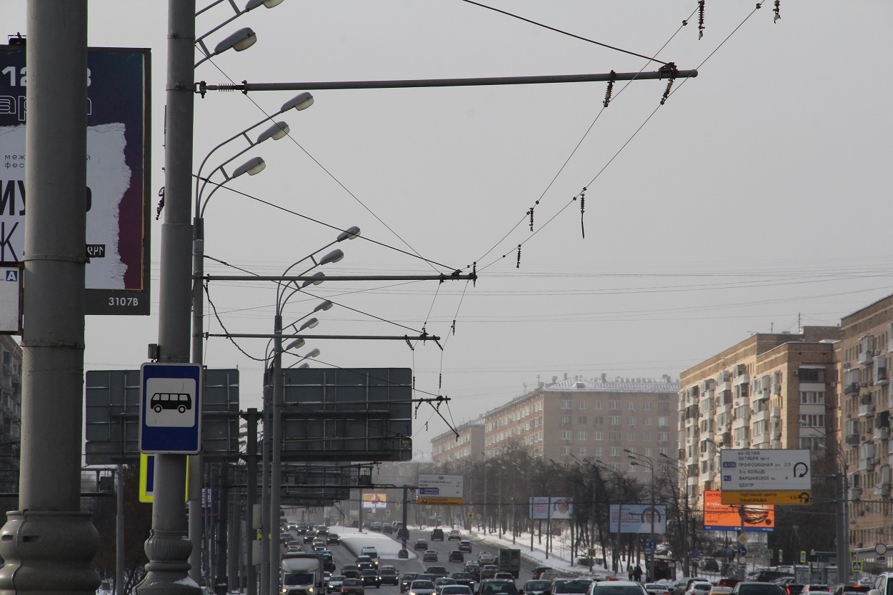 Moscou — Closed trolleybus lines; Moscou — Trolleybus lines: South-Western Administrative District