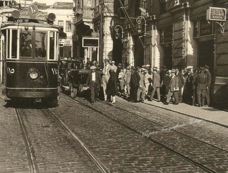 Стамбул, Двухосный моторный Franco-Belge № 115; Стамбул — Исторические фотографии — Трамвай в европейской части города (1914-1961)