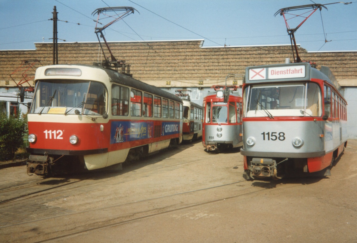 Галле, Tatra T4D № 1112; Галле, Tatra T4DC № 1158