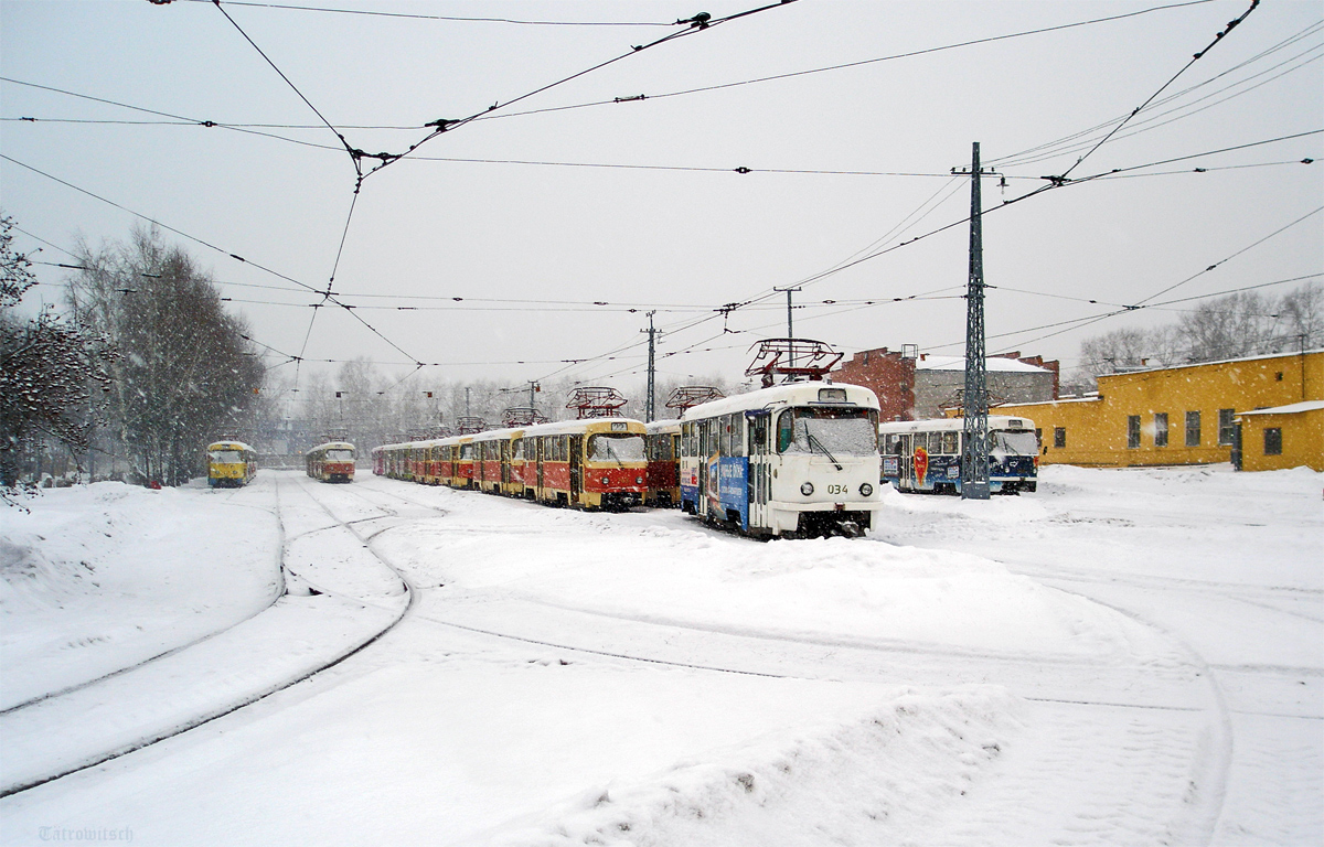 Екатеринбург, Tatra T3SU (двухдверная) № 034; Екатеринбург — Северное трамвайное депо