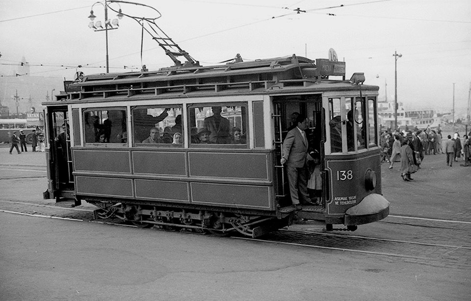 Стамбул, Двухосный моторный Franco-Belge № 138; Стамбул — Исторические фотографии — Трамвай в европейской части города (1914-1961)
