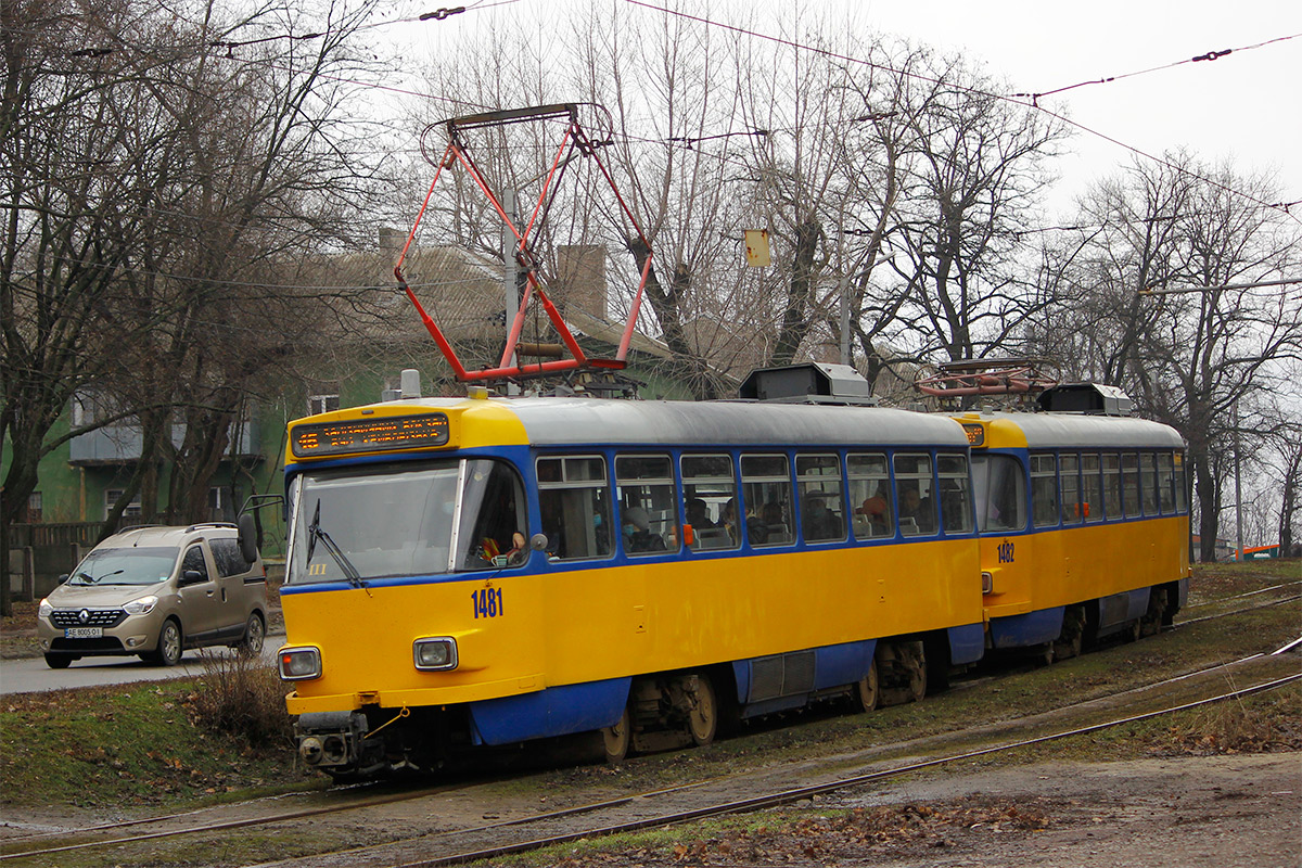 Днепр, Tatra T4D-M1 № 1481