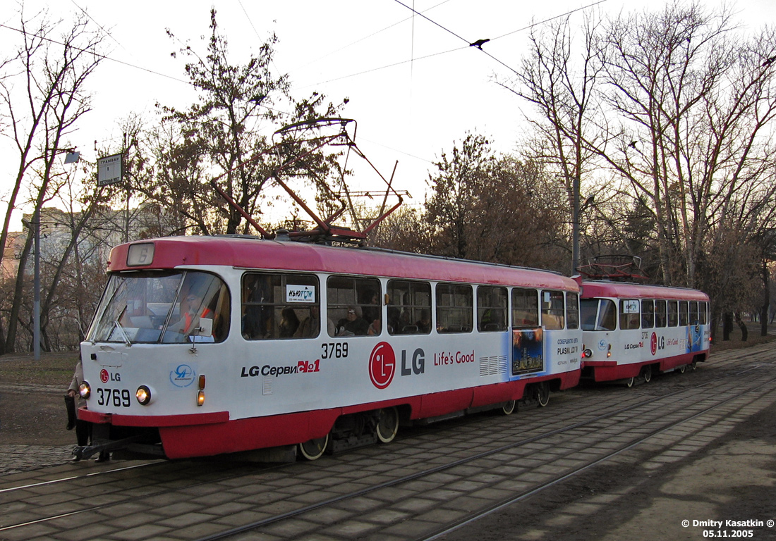 Москва, Tatra T3SU № 3769