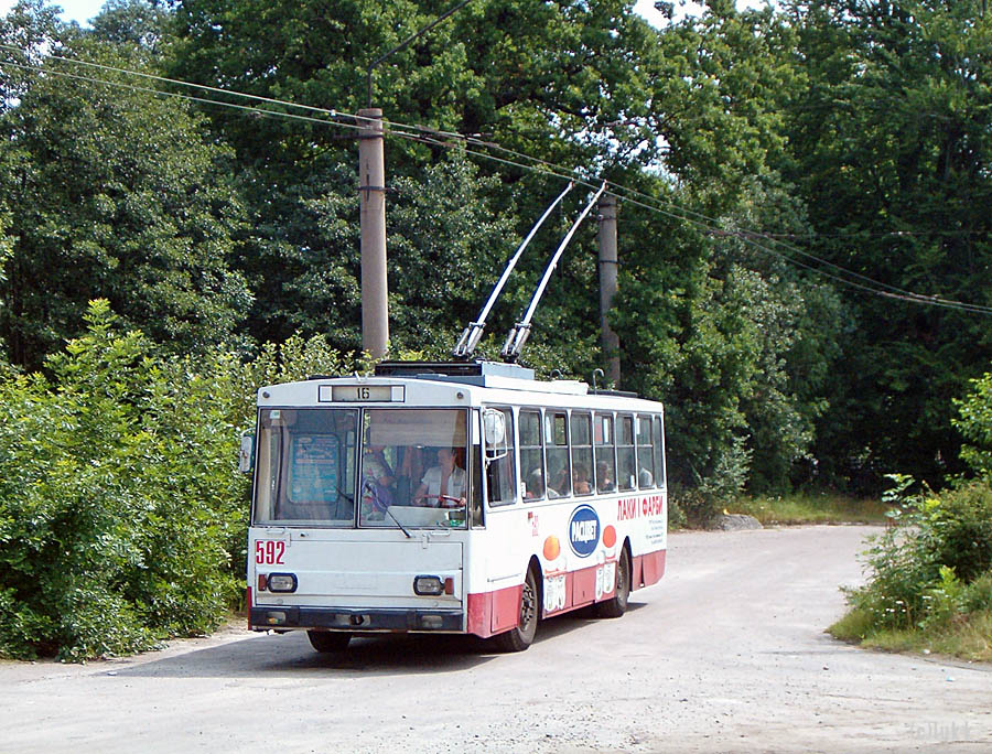 Львов, Škoda 14Tr08/6 № 592