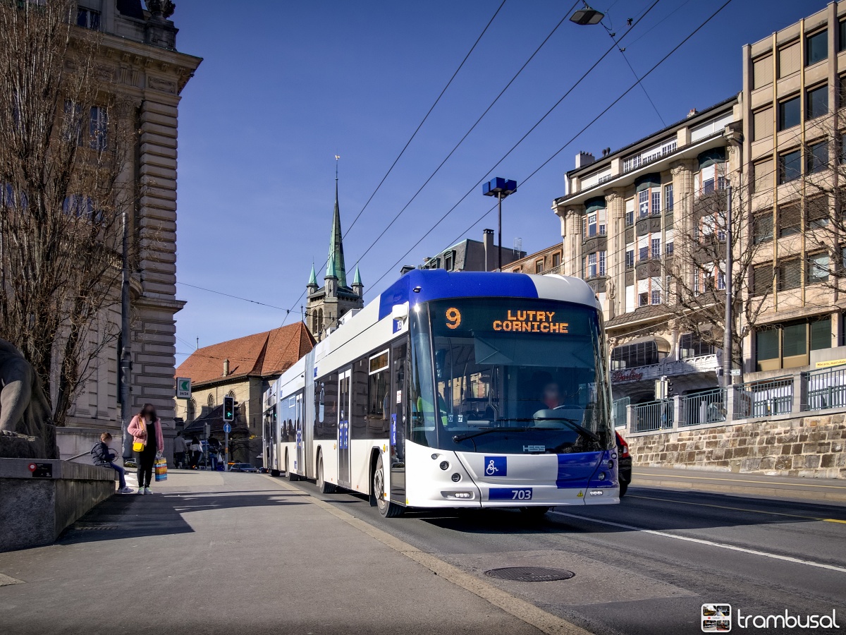 Лозанна, Hess lighTram 25 DC № 703