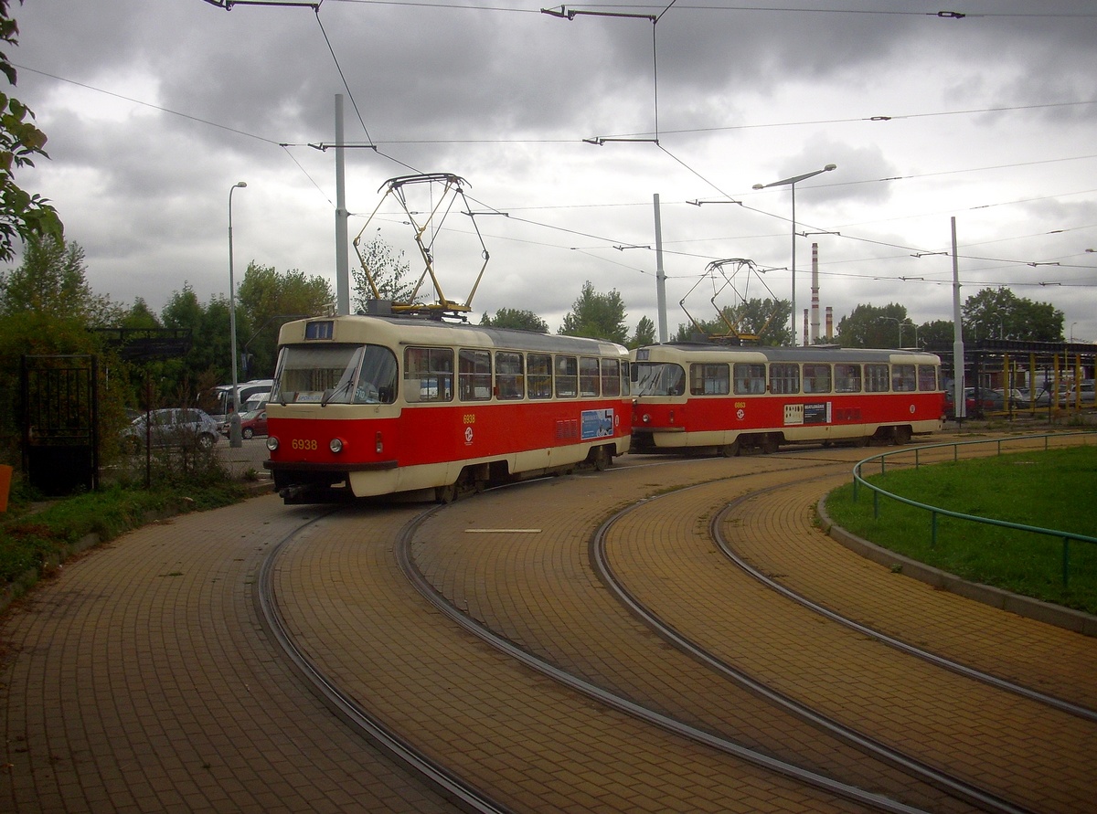 Прага, Tatra T3 № 6938