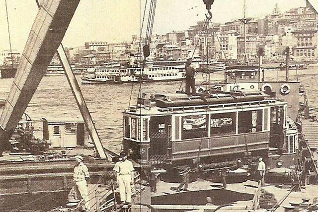 Стамбул, Двухосный моторный Franco-Belge № 115; Стамбул — Исторические фотографии — Трамвай в европейской части города (1914-1961)