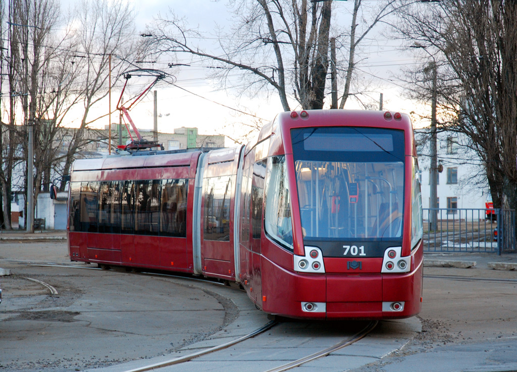 Киев, Богдан TR843 № 701; Киев — Покатушки 06.03.21 на трамваях Tatra T6A5 и БКМ 843