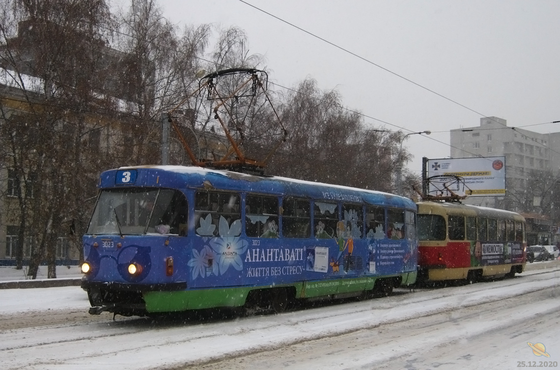 Харков, Tatra T3SU № 3023