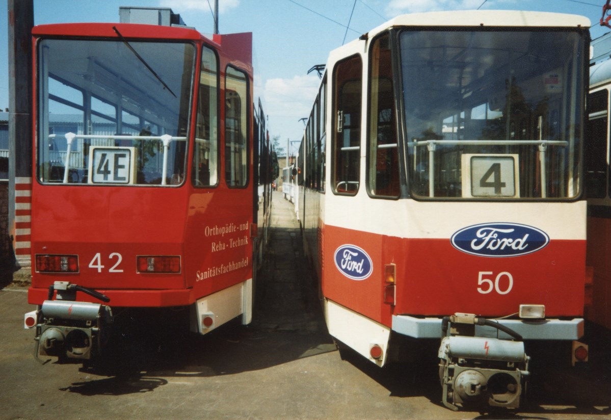 Котбус, Tatra KT4DM № 42; Котбус, Tatra KT4D № 50