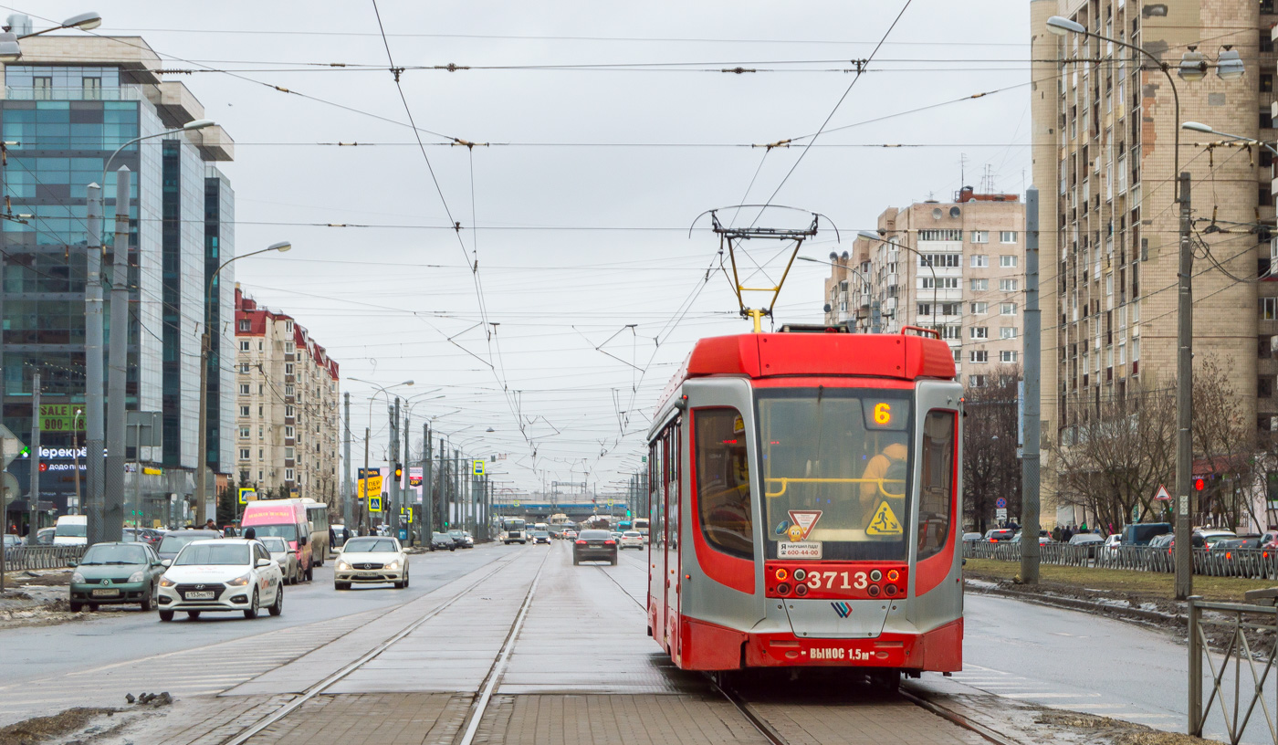 Санкт-Петербург, 71-623-03.01 № 3713; Санкт-Петербург — Трамвайные линии и инфраструктура