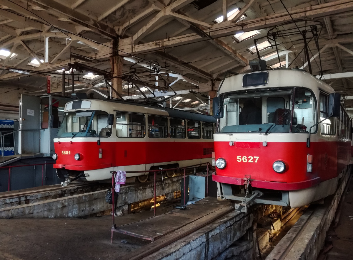 Киев, Tatra T3SUCS № 5627; Киев — Трамвайные депо: Дарницкое