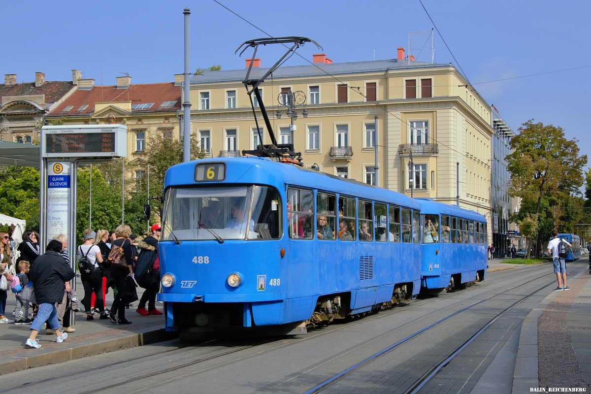 Zagreb, Tatra T4YU Nr. 488