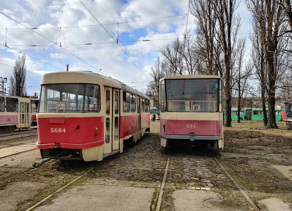 Kyiv, Tatra T3SU № 5684; Kyiv, Tatra T6B5SU № 031
