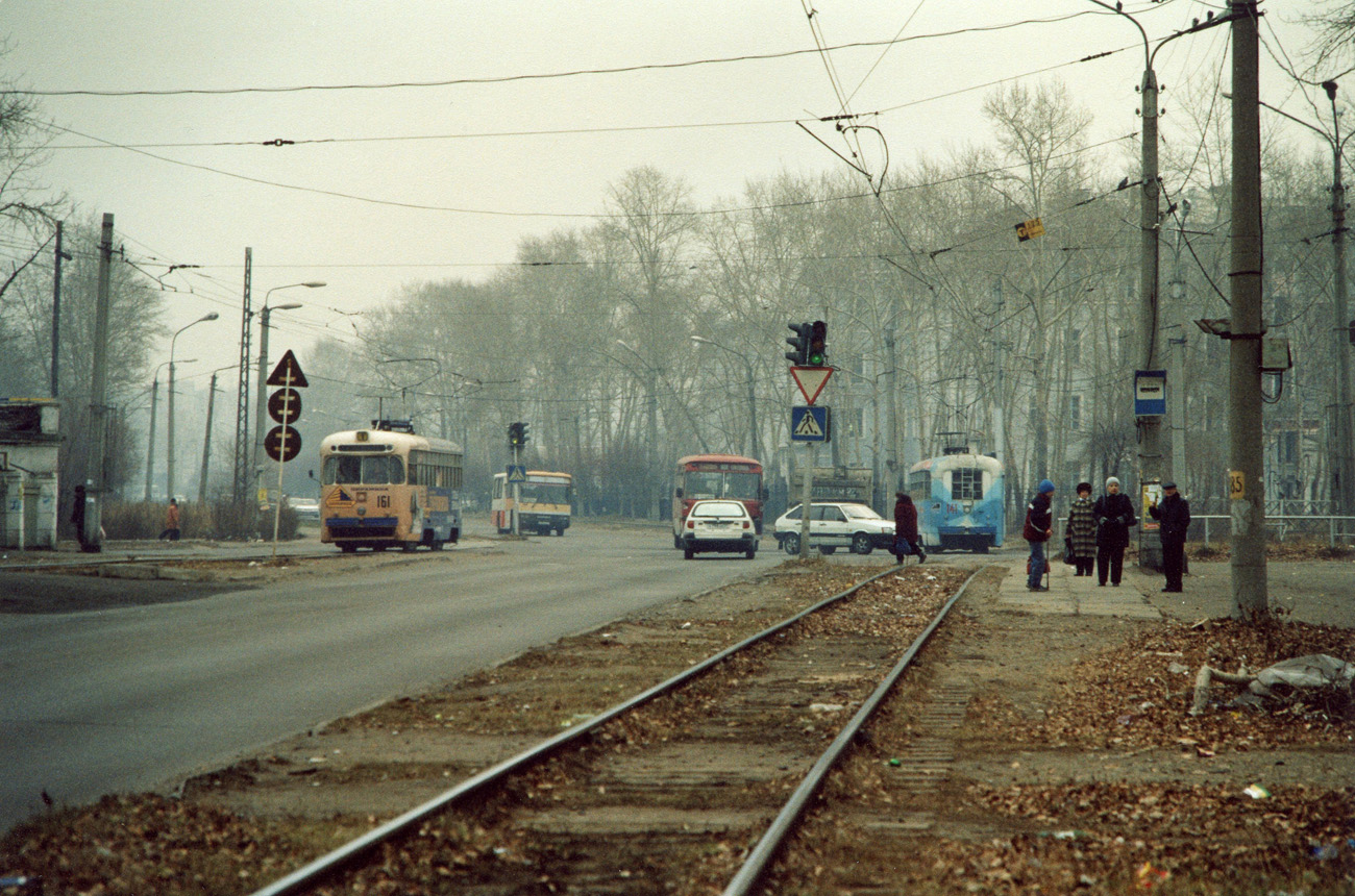 Komsomolskas prie Amūro, RVZ-6M2 nr. 161; Komsomolskas prie Amūro, RVZ-6M2 nr. 141; Komsomolskas prie Amūro — Tramway Lines and Infrastructure