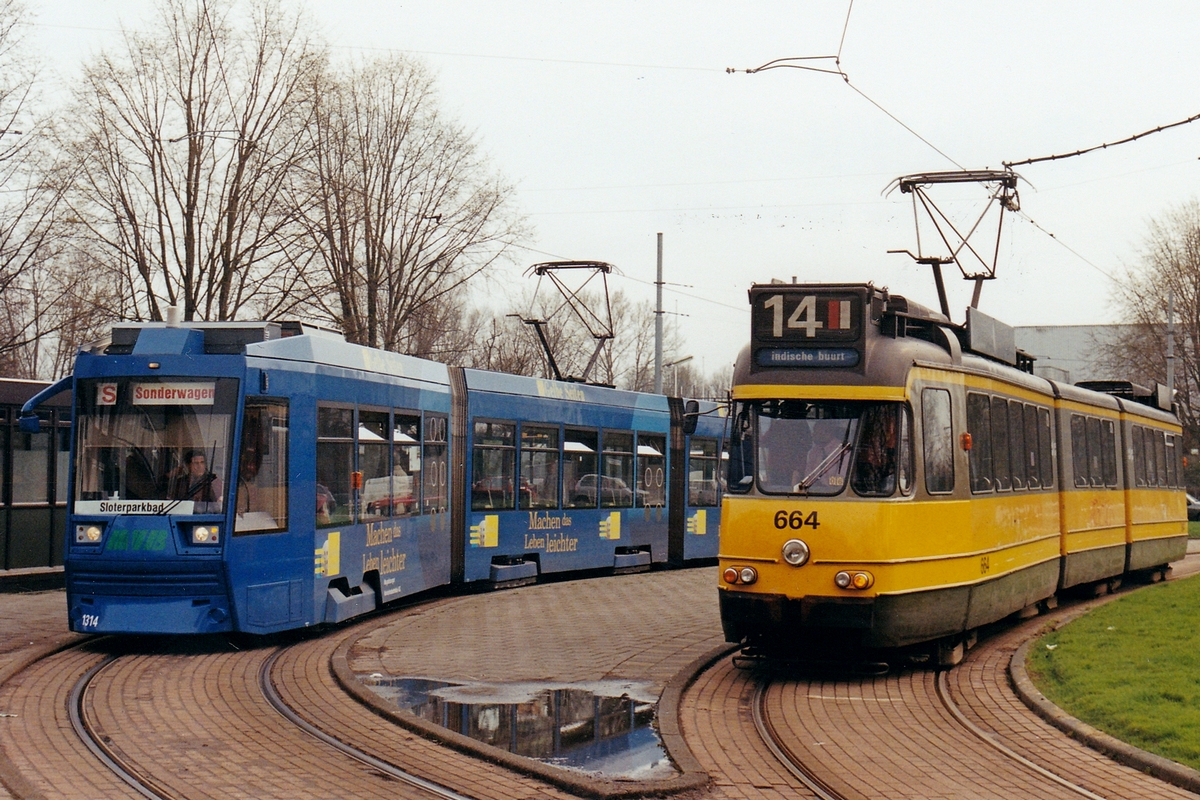 Амстердам, Werkspoor 5G № 664; Амстердам — Иностранные трамваи в штатном режиме.