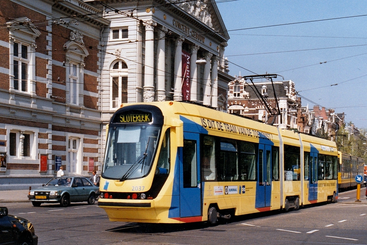 Амстердам, Bombardier T2000 № 2037; Амстердам — Иностранные трамваи в штатном режиме.