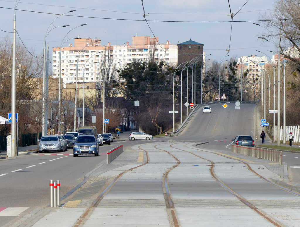 基辅 — Rebuilding of the tram line (Almatynska street)