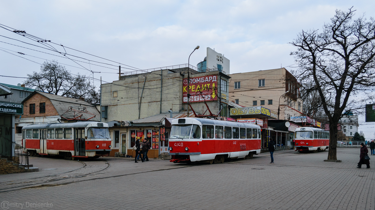 Donetsk, Tatra T3SU # 118 (4118); Donetsk, Tatra T3SU (2-door) # 4140