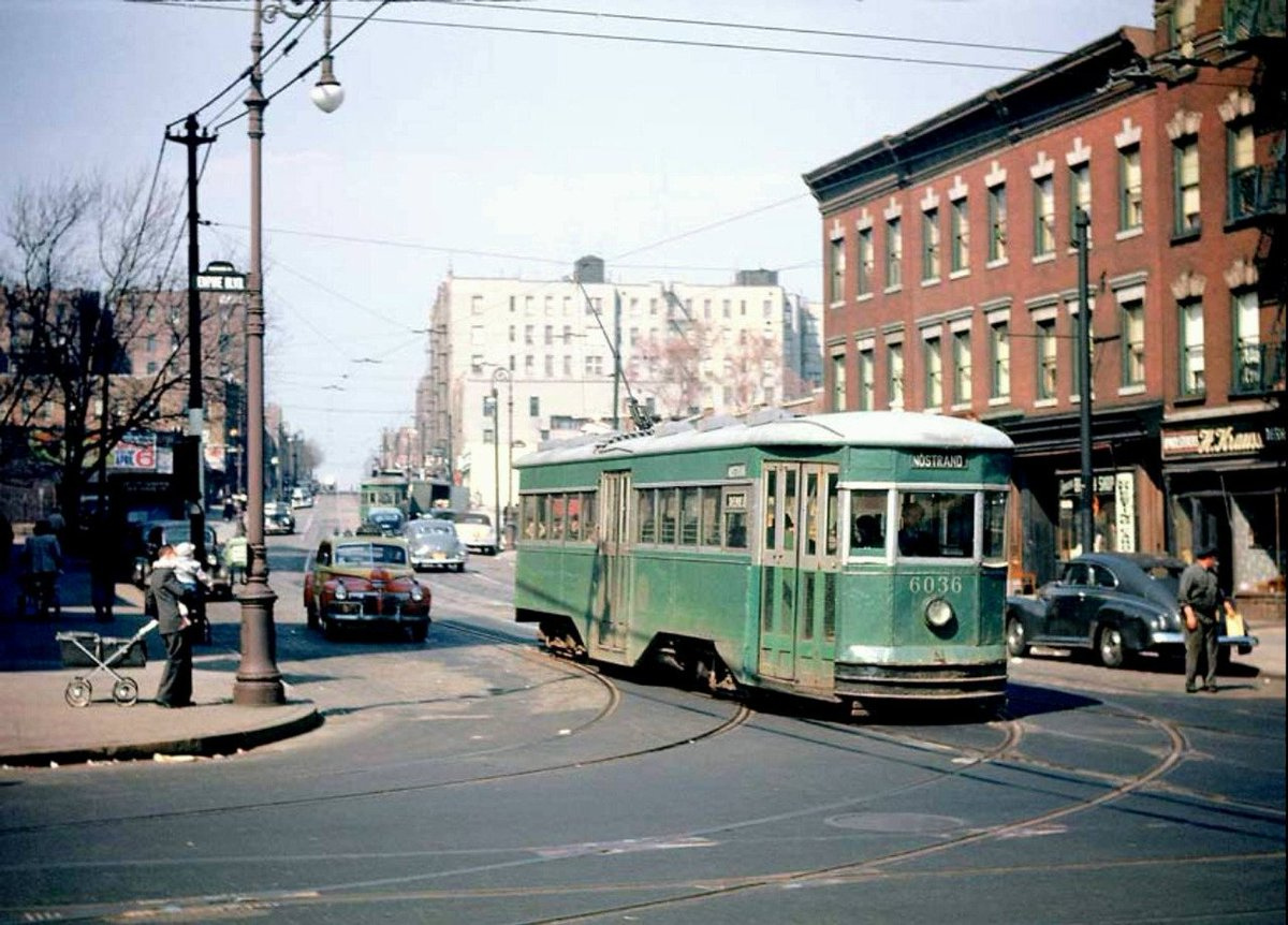 Нью-Йорк, Osgood Bradley Peter Witt № 6036; Нью-Йорк — Исторические фотографии — трамвай