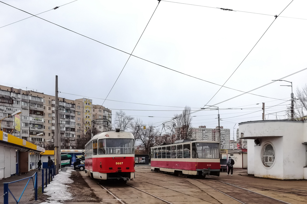 Киев, Tatra T3SUCS № 5687; Киев — Конечные станции и кольца