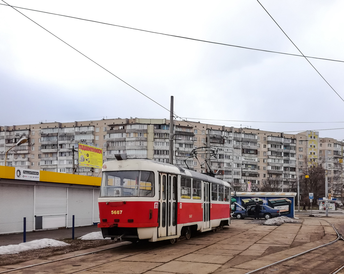 Киев, Tatra T3SUCS № 5687; Киев — Конечные станции и кольца