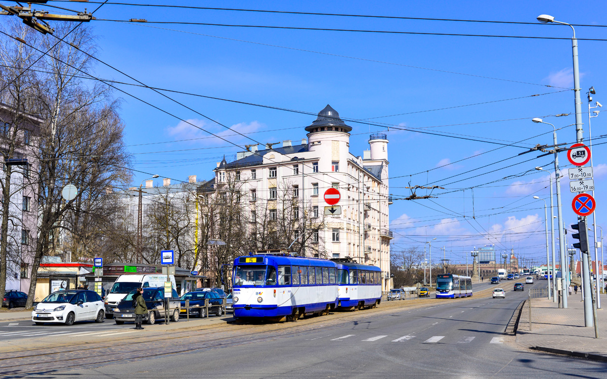 Рига, Tatra T3A № 30024 — Фото — Городской электротранспорт