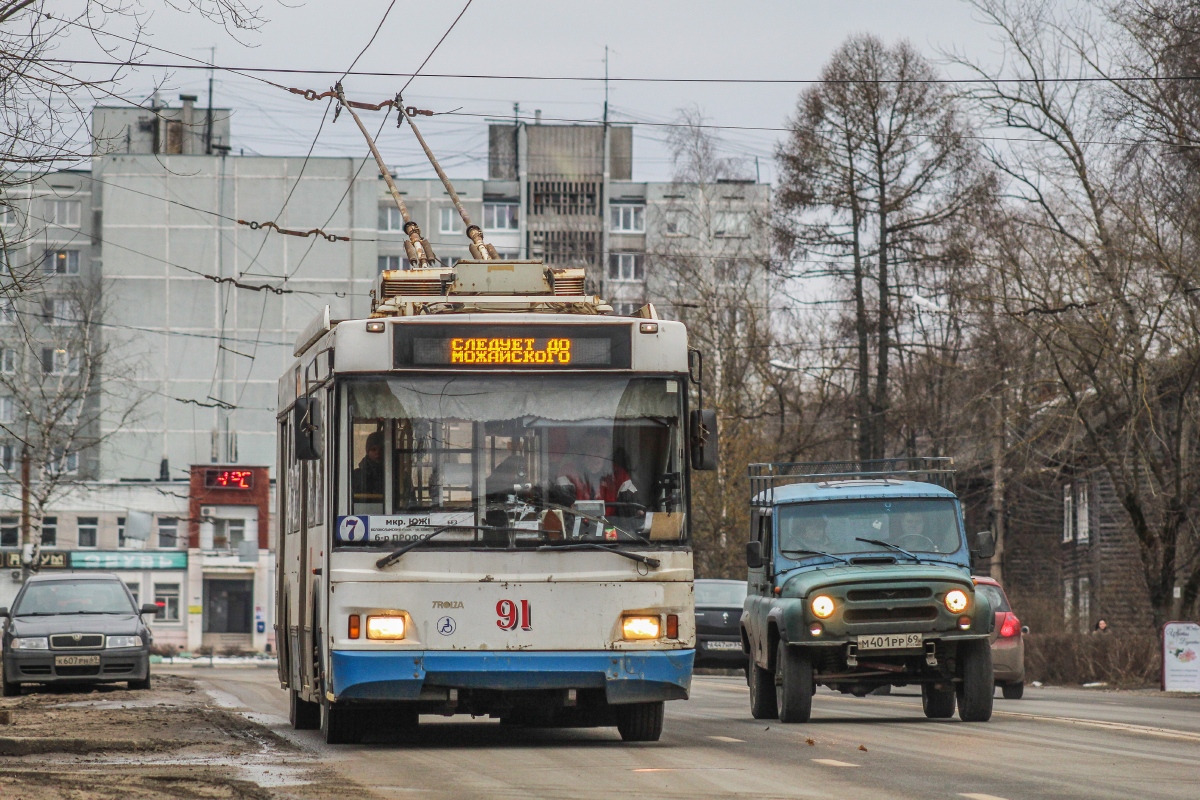 Тверь, Тролза-5275.03 «Оптима» № 91; Тверь — Троллейбусные линии: Пролетарский район