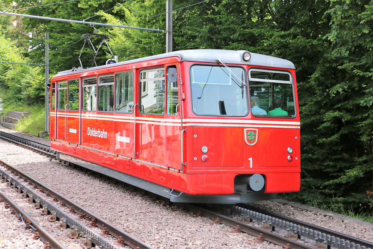 Цюрих, Gangloff/BBC/SLM Bhe 1/2 № 1; Цюрих — Zahnradbahn Dolderbahn