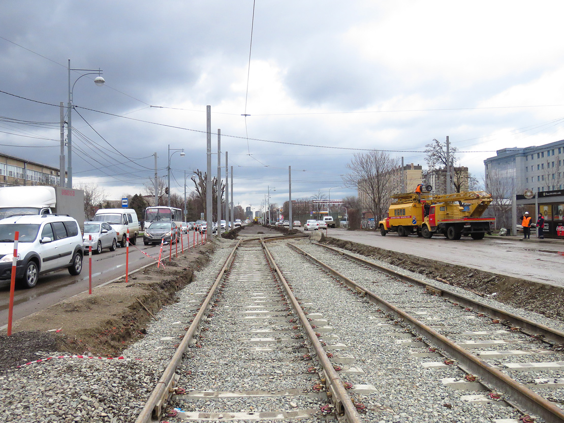 Krasnodar — New tram line on Moskovskaya street