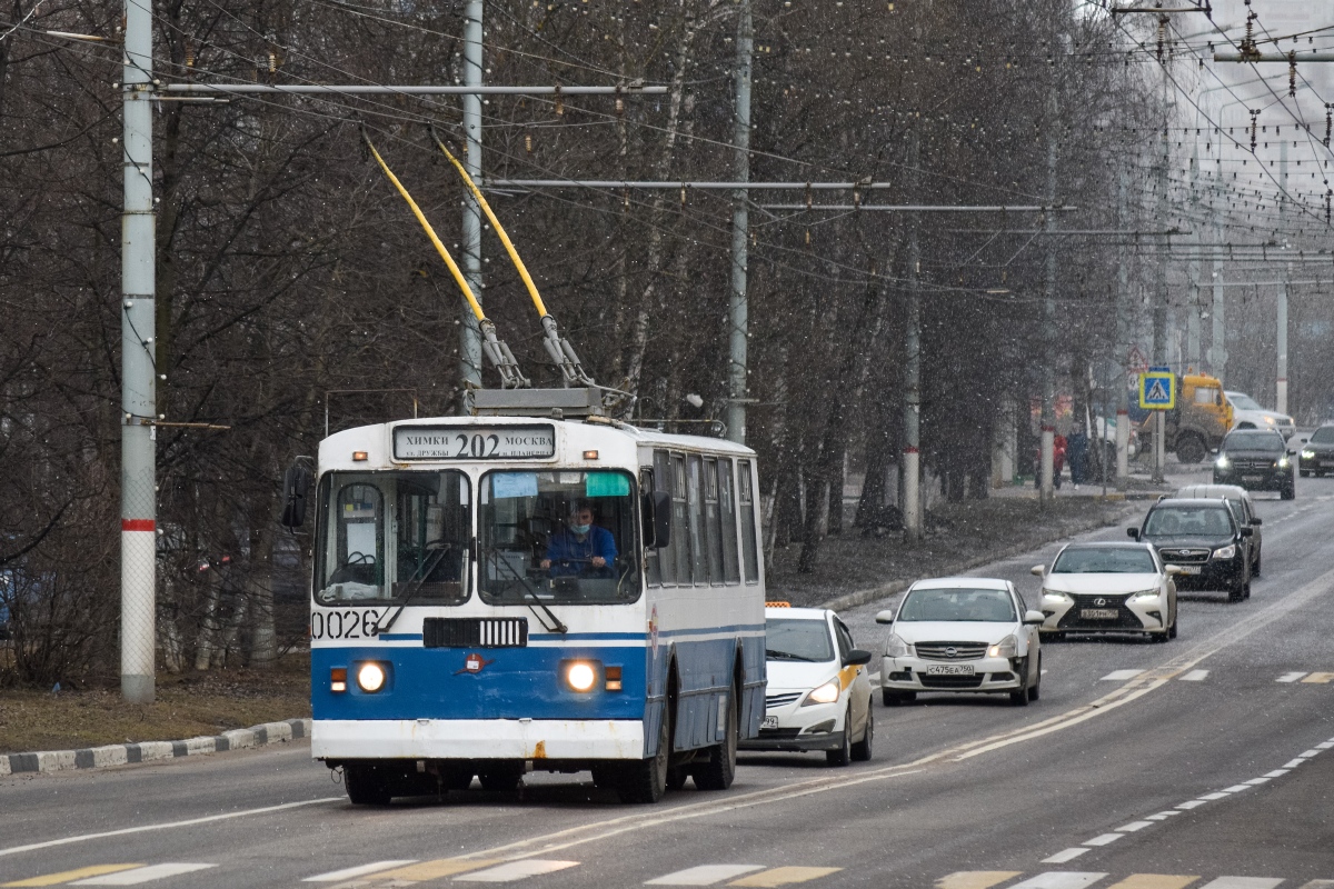 Химки, ЗиУ-682Г-016 (018) № 0026; Химки — Троллейбусные линии и инфраструктура