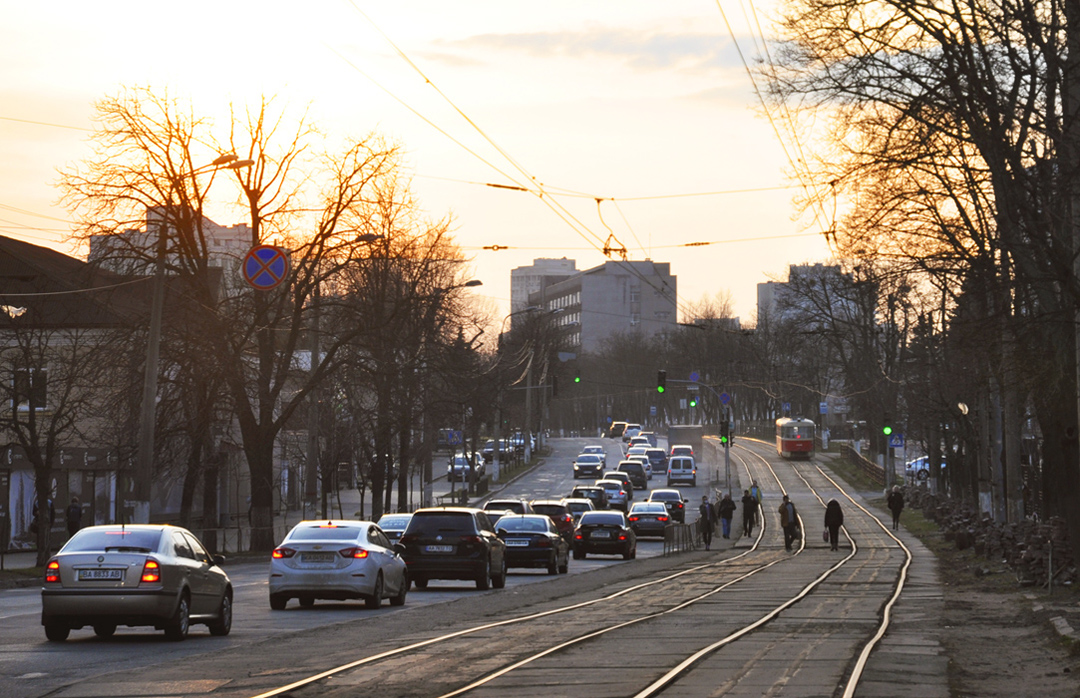 Kiova — Tramway lines: Podilske depot network — west, south