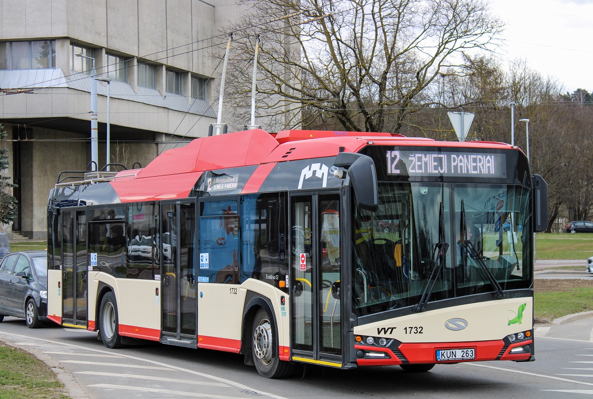 Вильнюс, Solaris Trollino IV 12 Škoda № 1732