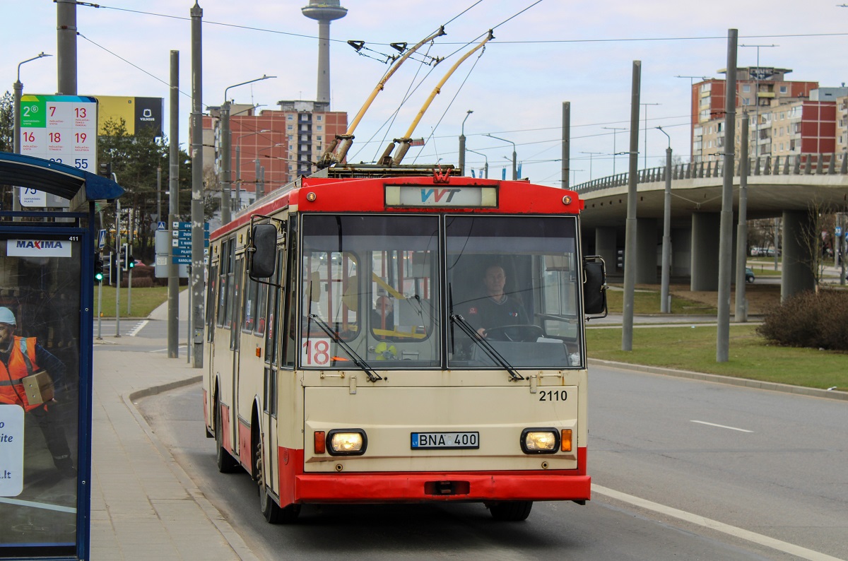 Вильнюс, Škoda 14Tr10/6 № 2110