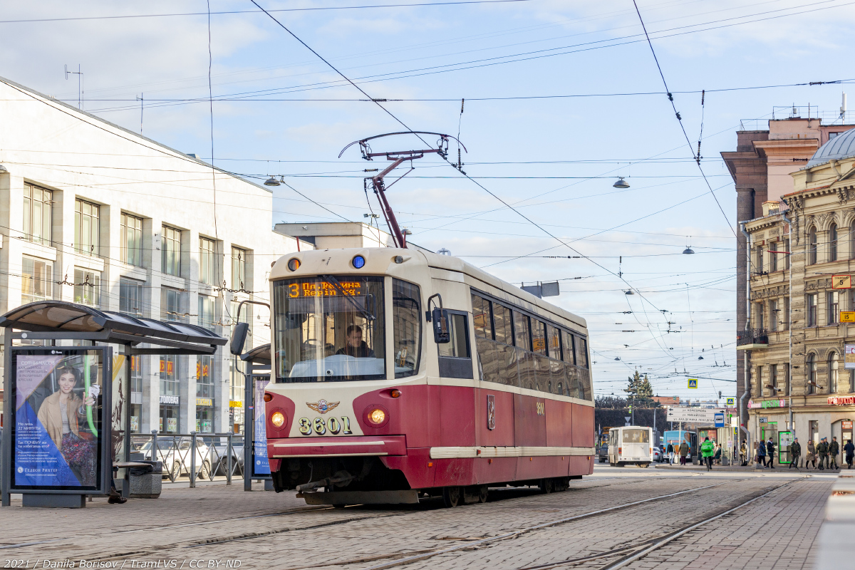 Санкт-Петербург, ЛМ-68М2 (мод. СПб ГЭТ) № 3601