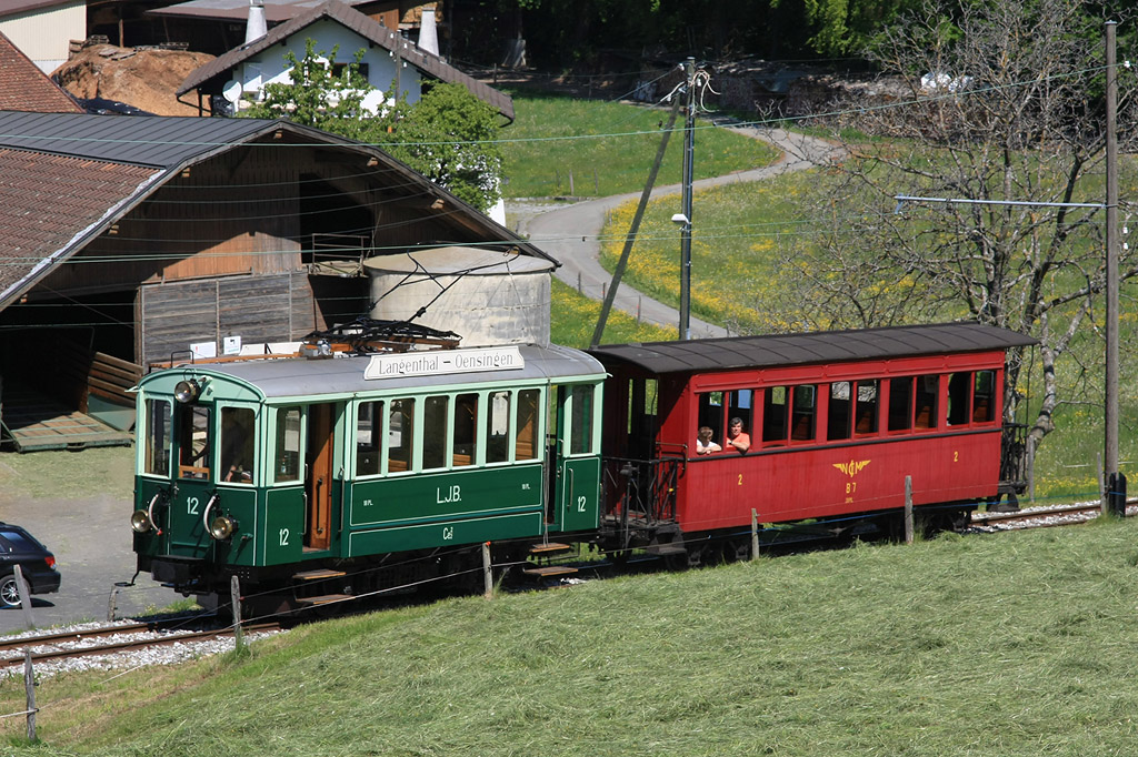 Vevey - Montreux - Blonay, Ringhoffer 2-axle motor car Nr. 12