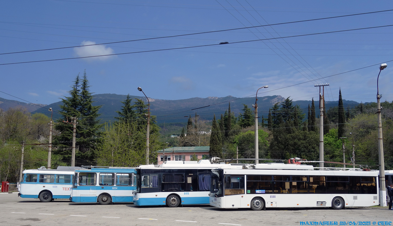 Krymský trolejbus, SVARZ-MAZ-6275 č. 6500; Krymský trolejbus — Miscellaneous photos