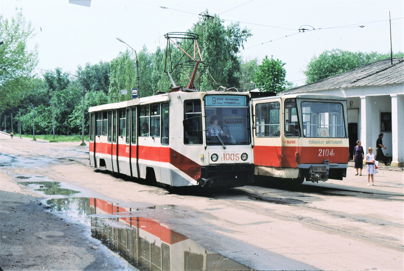 Липецк, 71-608К № 1005; Липецк, Tatra T6B5SU № 2104