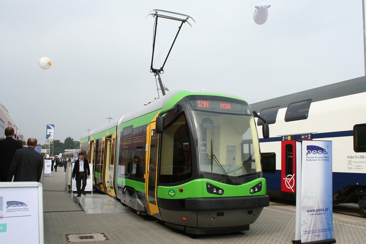 Эльблонг, PESA Tramicus 121N № 401; Берлин — InnoTrans 2006