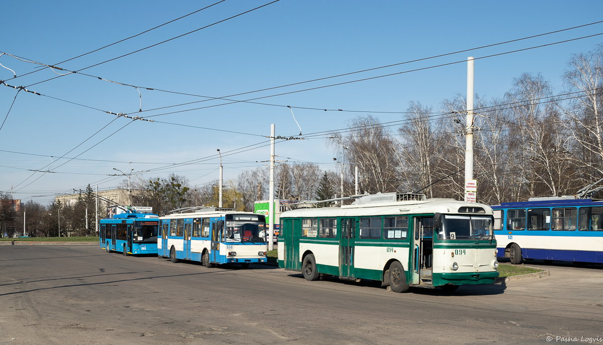 Ровно, Škoda 14Tr17/6M № 186; Ровно, Škoda 9TrH27 № 094