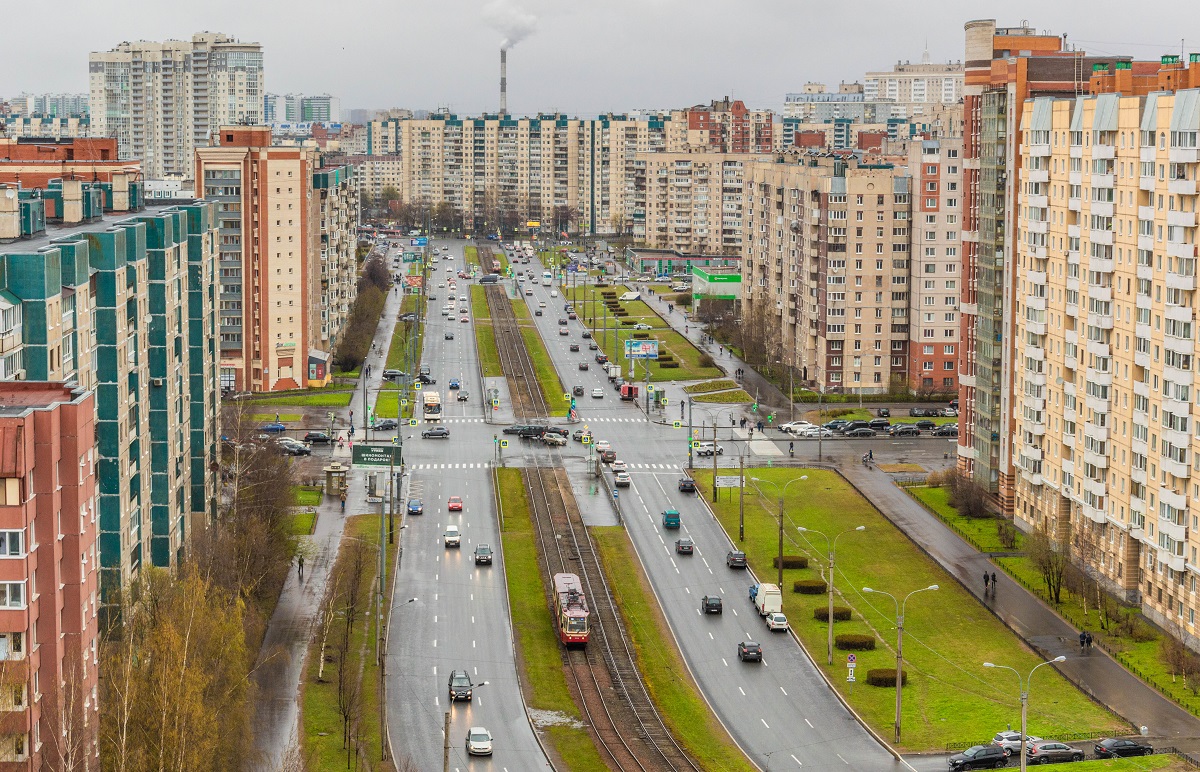 Sankt-Peterburg — Tram lines and infrastructure