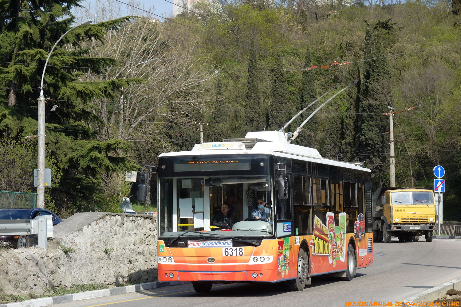 Crimean trolleybus, Bogdan T60111 № 6318