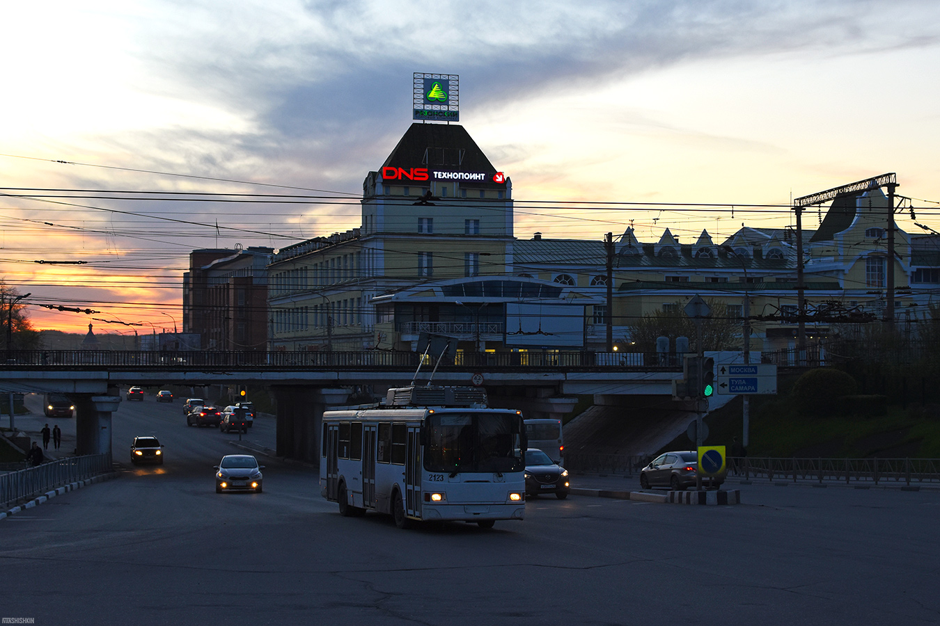 Ryazan — Trolleybus Lines and Infrastructure
