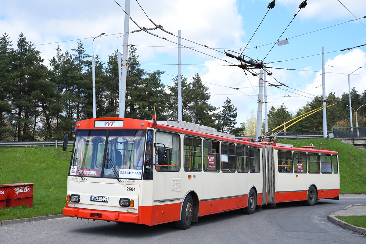 Vilnius, Škoda 15Tr03/6 č. 2604; Vilnius — Fan trip #30m15tr on the occasion of 30 years in service of Škoda 15Tr trolleybuses in Vilnius